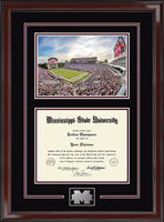 Mississippi State University diploma frame - Spirit Medallion Stadium Scene Diploma Frame in Encore
