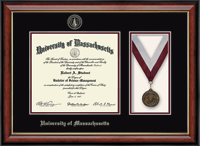 University of Massachusetts Amherst diploma frame - Medal Diploma Frame in Southport Gold
