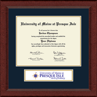 University of Maine at Presque Isle diploma frame - Lasting Memories Banner Diploma Frame in Sierra