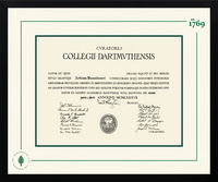 Dartmouth College diploma frame - Icon Founders Edition Diploma Frame in Gotham