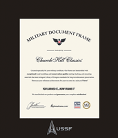 United States Space Force certificate frame - Spectrum Wall Certificate Frame in Expo Black