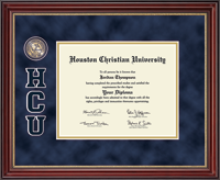Houston Christian University diploma frame - Masterpiece Medallion Diploma Frame in Kensington Gold