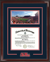 The University of Mississippi diploma frame - Spirit Medallion Stadium Scene Diploma Frame in Encore