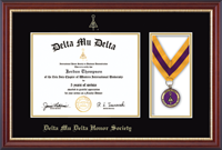 Delta Mu Delta Honor Society certificate frame - Medal Certificate Frame in Newport