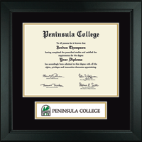 Peninsula College diploma frame - Lasting Memories Banner Diploma Frame in Arena