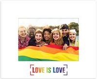 Pride photo frame - Love Is Love Spectrum Photo Frame in Expo White