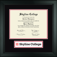 Skyline College diploma frame - Lasting Memories Banner Diploma Frame in Arena