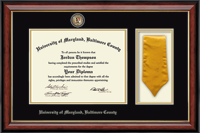University of Maryland, Baltimore County diploma frame - Sash Diploma Frame in Southport Gold