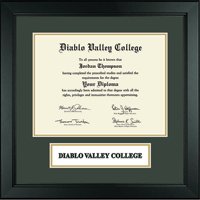 Diablo Valley College diploma frame - Lasting Memories Wordmark Banner Diploma Frame in Arena