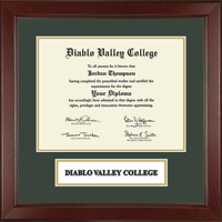 Diablo Valley College diploma frame - Lasting Memories Wordmark Banner Diploma Frame in Sierra
