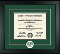 Eastern New Mexico University diploma frame - Lasting Memories Circle Logo Diploma Frame in Arena