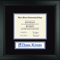 Three Rivers Community College diploma frame - Lasting Memories Banner Diploma Frame in Arena