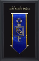 Beta Gamma Sigma Honor Society stole frame - Commemorative Stole Shadow Box Frame in Obsidian