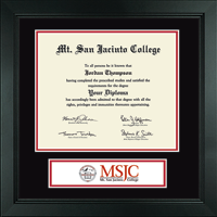 Mt. San Jacinto College diploma frame - Lasting Memories Banner Diploma Frame in Arena