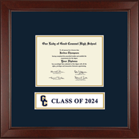 Our Lady of Good Counsel High School diploma frame - Lasting Memories Banner Diploma Frame in Sierra