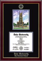 Duke University diploma frame - Campus Scene Overly Edition Diploma Frame in Gallery