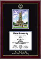 Duke University diploma frame - Campus Scene Overly Edition Diploma Frame in Gallery