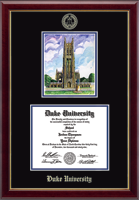Duke University diploma frame - Campus Scene Overly Edition Diploma Frame in Gallery