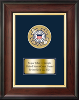 United States Coast Guard award frame - U.S. Coast Guard Service Award Frame in Studio Gold