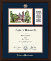 Auburn University diploma frame - Masterpiece Triple Document Frame in Lenox