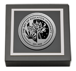 The Art of Education University diploma frame - Silver Engraved Medallion Paperweight