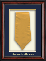Montana State University Bozeman diploma frame - Commemorative Stole Shadow Box Frame in Southport
