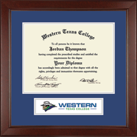 Western Texas College diploma frame - Lasting Memories Banner Diploma Frame in Sierra