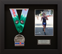 Marathon Medals frame - Marathon Medal & Photo Display Frame in Stealth