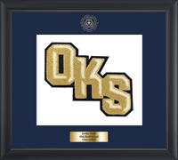 Oak Knoll School varsity letter frame - Varsity Letter Frame in Obsidian