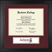 Jackson College diploma frame - Lasting Memories Banner Diploma Frame in Arena