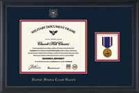 United States Coast Guard certificate frame - Certificate & Medal Frame in Obsidian