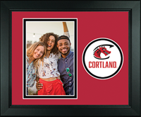 State University of New York Cortland photo frame - Lasting Memories Circle Logo Photo Frame in Arena