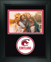 State University of New York Cortland photo frame - Lasting Memories Circle Logo Photo Frame in Arena