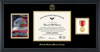 United States Marine Corps certificate frame - Photo, Certificate & Medal Frame (Black) in Obsidian