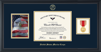United States Marine Corps certificate frame - Photo, Certificate & Medal Frame (Navy) in Obsidian