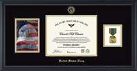 United States Navy certificate frame - Photo, Certificate & Medal Frame (Black) in Obsidian