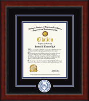 PTIN Directory Inc. certificate frame - Certified Public Accountant Lasting Memories Circle Logo Certificate Frame in Academy