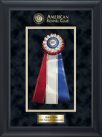 American Kennel Club award frame - AKC Rosette Award Shadow Box Frame in Obsidian