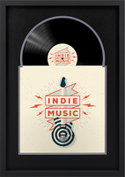 Specialty Frames Vinyl Record & Album Cover frame - Vinyl Record & Album Cover Frame - Vertical in Gotham