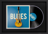 Specialty Frames Vinyl Record & Album Cover frame - Vinyl Record & Album Cover Frame - Horizontal in Gotham