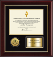 Custom Plaques certificate frame - Achievement Award Frame in Gallery