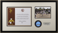 Sports Athletic Frames medallion display frame - Medallion Display Frame for NCAA Athletes in Slate