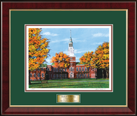 Dartmouth College lithograph frame - Framed Limited Edition Lithograph in Murano
