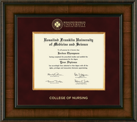 Rosalind Franklin University of Medicine and Science diploma frame - Presidential Diploma Frame in Madison