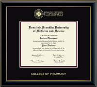 Rosalind Franklin University of Medicine and Science diploma frame - Gold Embossed Diploma Frame in Onyx Gold