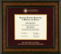 Rosalind Franklin University of Medicine and Science diploma frame - Presidential Diploma Frame in Madison