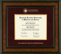 Rosalind Franklin University of Medicine and Science diploma frame - Presidential Diploma Frame in Madison