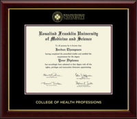Rosalind Franklin University of Medicine and Science diploma frame - Gold Embossed Diploma Frame in Gallery
