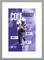 Poster Frames poster frame - 11'x17' Poster Frame - Single Mat in Drift Gray