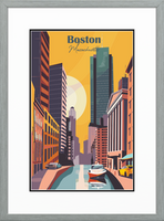 Poster Frames poster frame - 11'x17' Poster Frame - Double Mat in Drift Gray